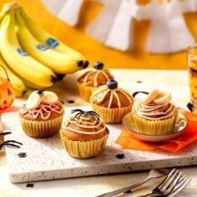 Halloween Pumpkin Muffins with Chiquita Banana
